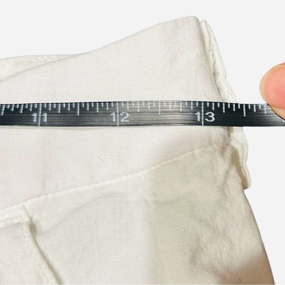 Frank & Eileen JAMESON white Utility Jogger, Italian Performance Linen, Size 2 - Picture 13 of 16